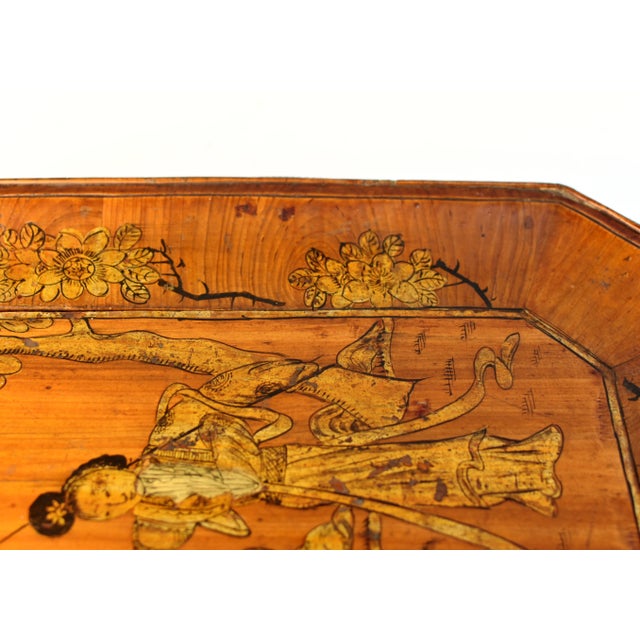 19th Century Chinese Fruit Tray Basket Gilt Painted For Sale - Image 10 of 13