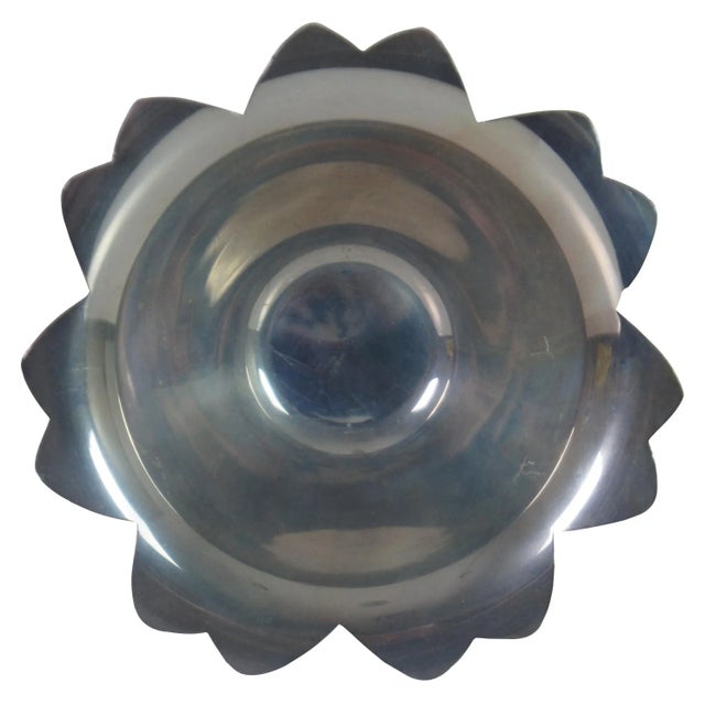 Modern Mid 20th Century Tiffany & Co. Sterling Silver Floral Bon Bon Dish For Sale - Image 3 of 9