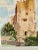 French Mid 20th Century Framed French Watercolor Painting of Roquebrune a-M Le Chateau For Sale - Image 3 of 12