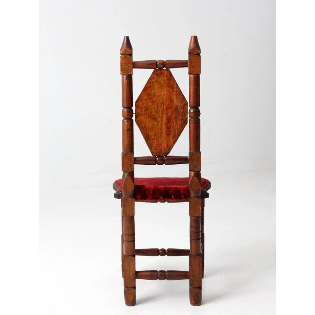 Mid 20th Century Mid Century Mexican Hacienda Children's Chair For Sale - Image 5 of 11