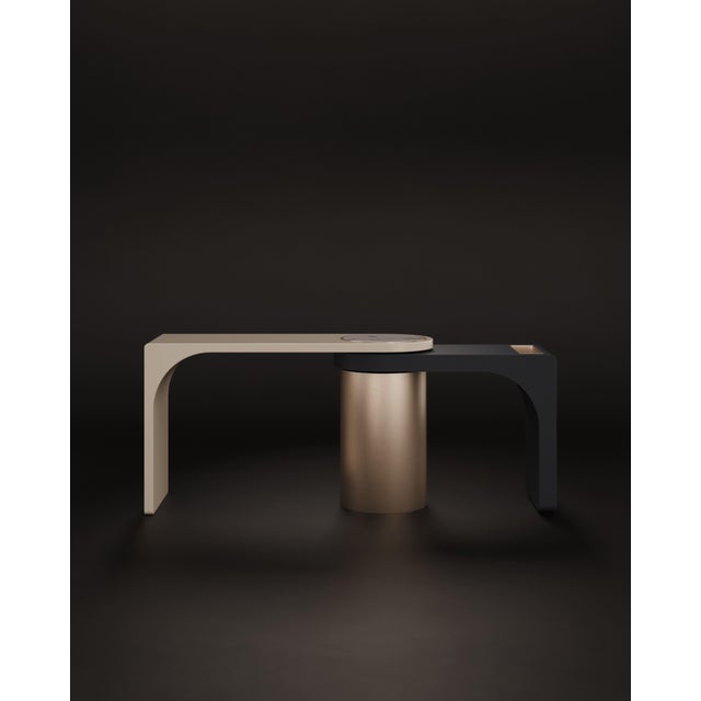 Metal Florida Console Table by Porus Studio For Sale - Image 7 of 14