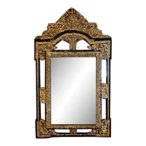 French Napoleon III Cushion Mirror