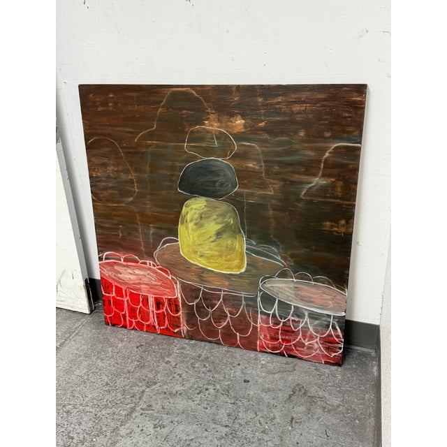 Paint Circa 1998 Andrea Vonoit “Cap Dance” Original Oil Painting. For Sale - Image 7 of 12