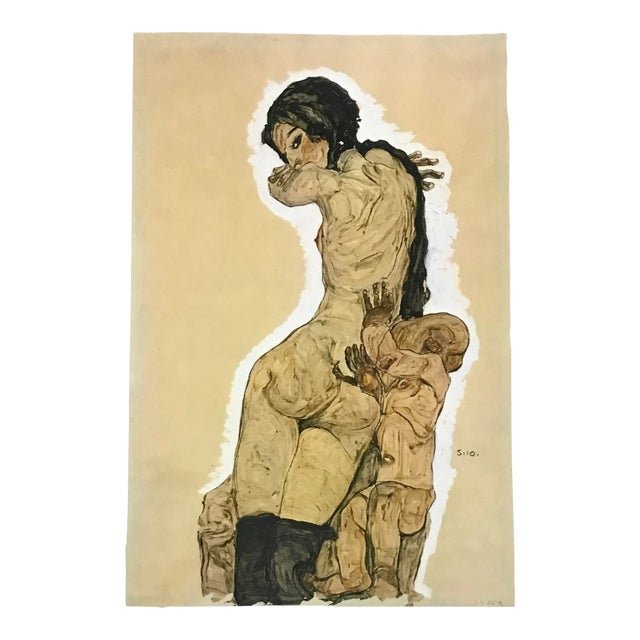 1981 Egon Schiele 7 Erotic Drawings Mother and Child For Sale