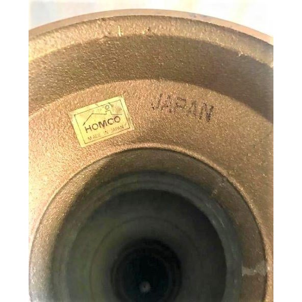 1980s 1980s Brass Painted Metallic Copper Candle Sticks - a Pair For Sale - Image 5 of 6