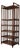 Vintage French Stained Bamboo and Rattan Six Tier Open Etagere / Bookshelf For Sale