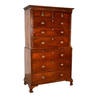18th Century Mahogany Chest on Chest For Sale