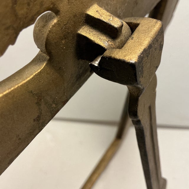 Metal VTG Ornate Brass Metal Floral Scroll Empty Photo Picture Frame No Glass For Sale - Image 7 of 12