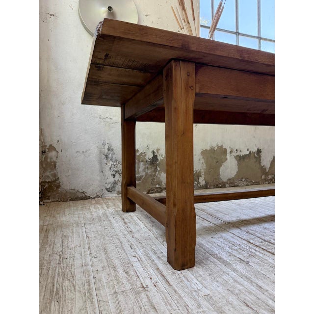 Farmhouse Table in Oak, 1950s For Sale - Image 16 of 18