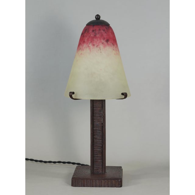 Art Deco French Art Deco Table Lamp by Charles Schneider 1920s France For Sale - Image 3 of 9