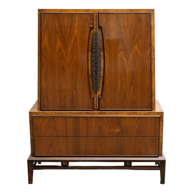 Mid Century Genova Tall Boy Chest of Drawers For Sale