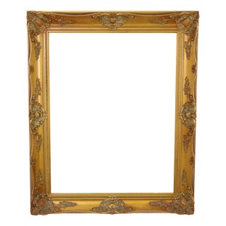 Large Baroque Style Gilt Pine Frame For Sale