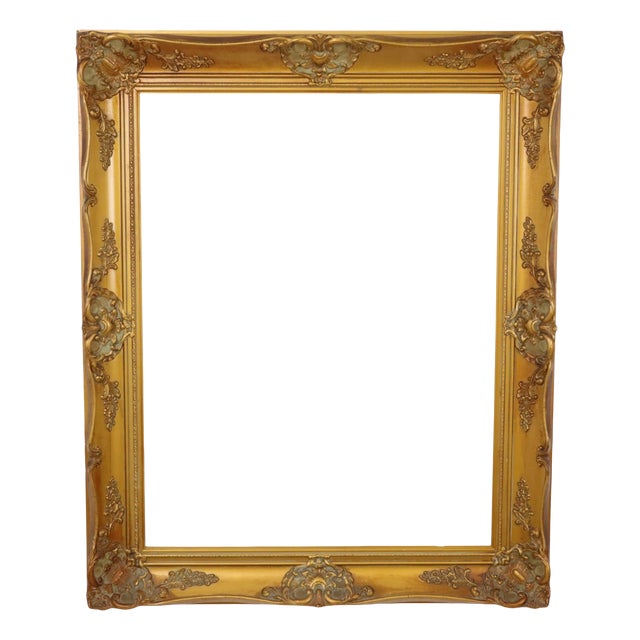 Large Baroque Style Gilt Pine Frame For Sale