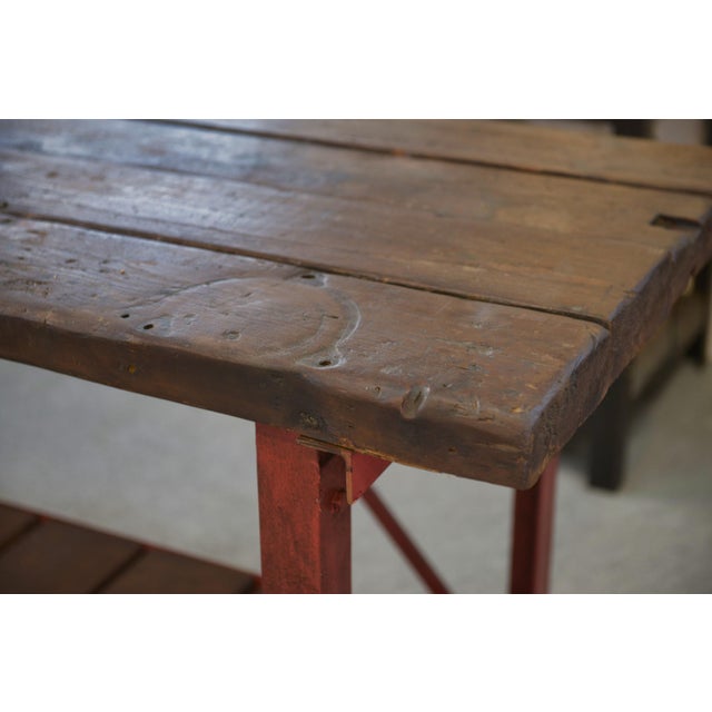 Vintage Industrial Workbench, 1950s For Sale - Image 9 of 15