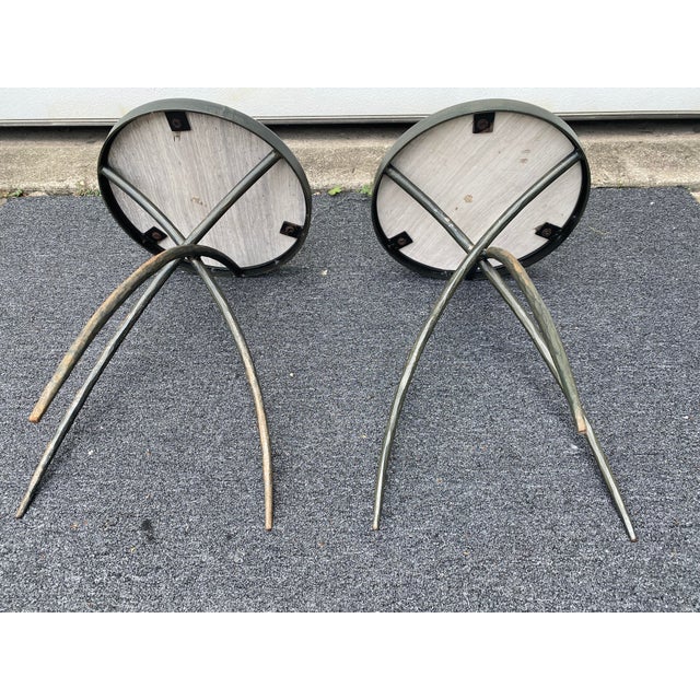 Marble Top Side Tables 1990s - A Pair For Sale - Image 13 of 18