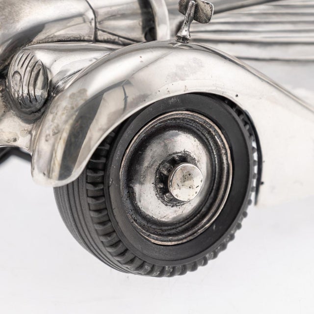 Vintage Silver BMW 328 Roadster Model Car, 1960s For Sale - Image 12 of 18