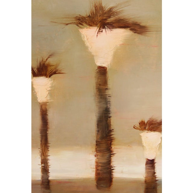 Vintage 20th C. Rabbi on Stroll Large Original Painting by Mark Tochilkin For Sale - Image 11 of 13