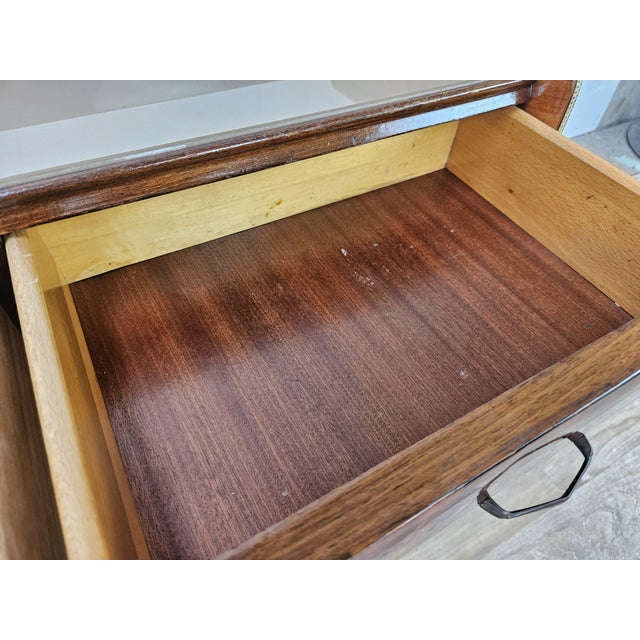 Entrance Dressing Table in Briar Root with Glass Tops, 1950 For Sale - Image 16 of 18