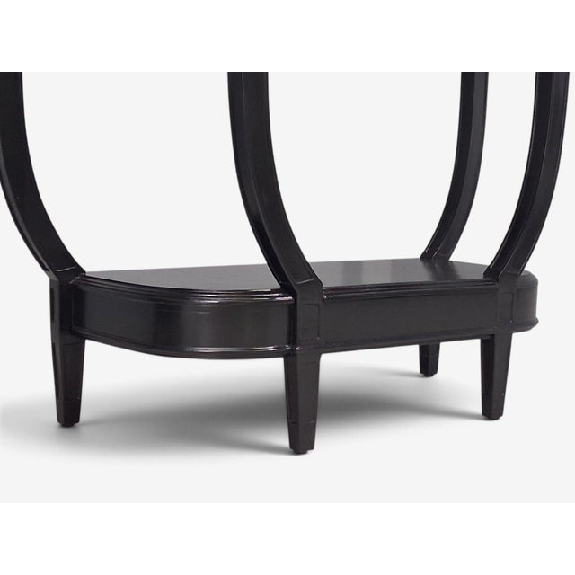 Louis XVI Style, Console Tables, Ebonized Wood, Bronze, Marble, France, 20th C. For Sale - Image 11 of 16