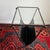 Black 1980s Side Table /Magazine Rack Woven Faux Leather Glass Top For Sale - Image 8 of 9
