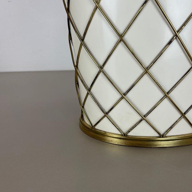 Brass Umbrella Stand from Vereinigte Werkstätten München, Germany 1950s For Sale - Image 11 of 18