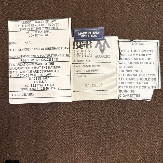 2000 - 2009 Antonio Citterio for Maxalto + B&b Italia Sella Maxalto Bench For Sale - Image 5 of 12