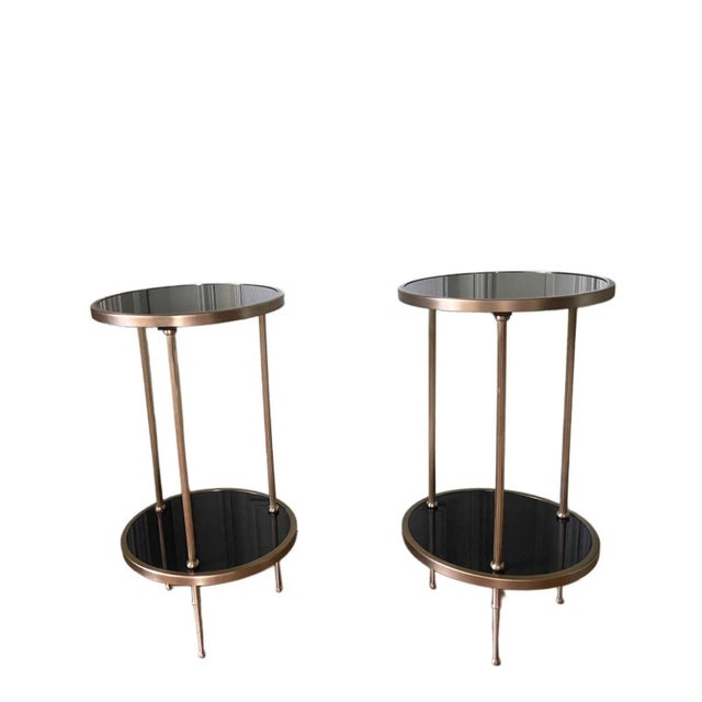 Petite Tiered Side Tables by Global Views Furniture, Set of 2 For Sale - Image 6 of 6