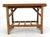 Mid-Century Modern Bamboo Rattan Side End Table Mid Century Modern c1970s White Laminate Top MINT For Sale - Image 3 of 16