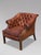 Animal Skin Antique Club Chair in Brown Leather, 1880 For Sale - Image 7 of 11