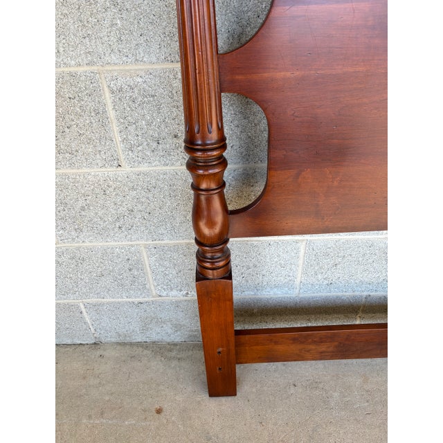 Statton New Market Finish New England Style Cherry Twin Headboards - A Pair For Sale - Image 11 of 16