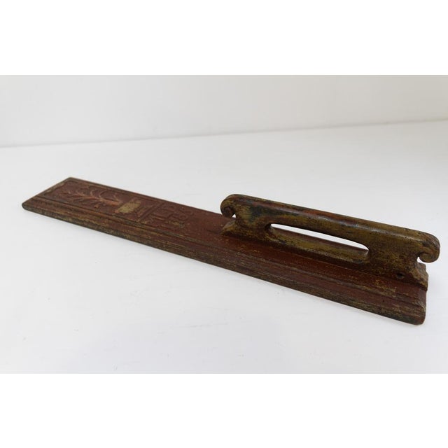 Antique Swedish Mangle Board Love Token with Carvings, 1785 For Sale - Image 3 of 18