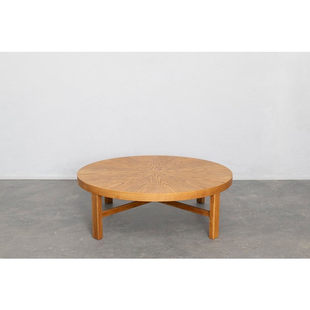 Round Coffee Table in Oak For Sale - Image 5 of 8