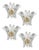 Vintage Italian Palmette Sconces, 1990s, Set of 4 For Sale