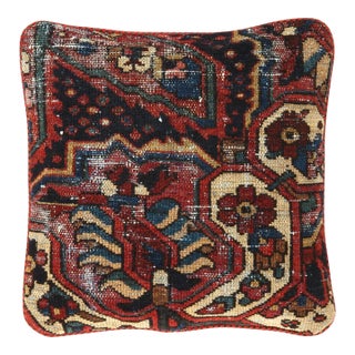 Pasargad Vintage Hand Knotted Farahan Rug Pillow For Sale