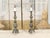 A pair of Asian bronze table lamps from the mid-20th century, with openwork décor, single lights and custom lucite bases,...