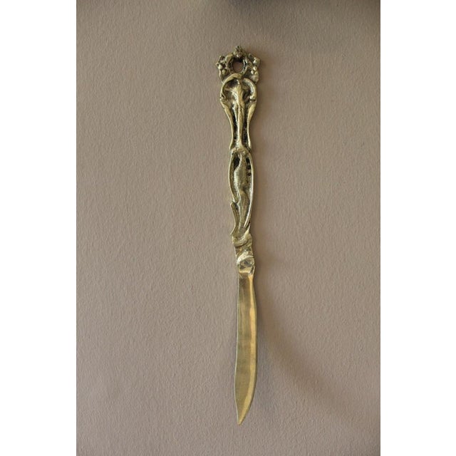 Large Decorative Brass Cutlery Set, Italy, 1950s, Set of 3 For Sale - Image 16 of 16