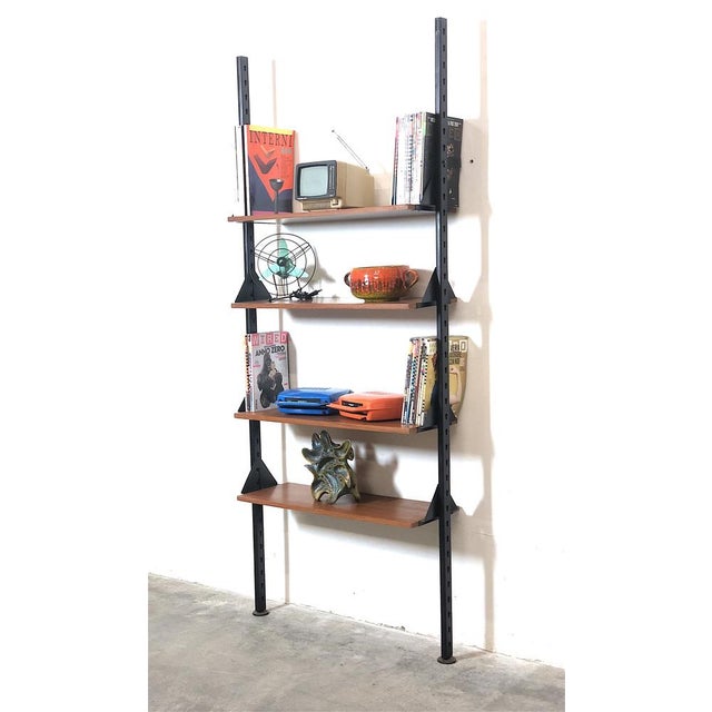 Black Vintage Italian Shelf, 1960s For Sale - Image 8 of 13