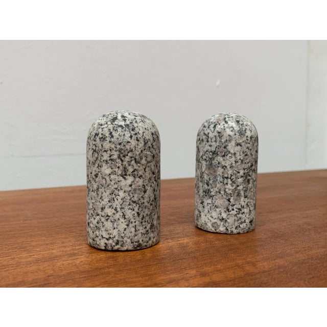 Postmodern Granite Rock Pepper and Salt Shakers, Set of 2 For Sale - Image 11 of 18