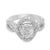 Contemporary Contemporary Diamond Mosaic 18k White Gold Ring, Size 5.75 For Sale - Image 3 of 7