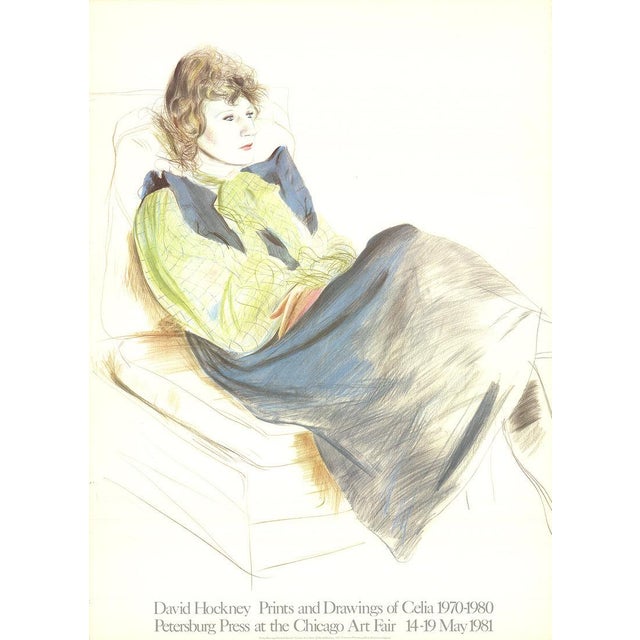 1981 David Hockney 'Portrait of Celia Wearing Checkered