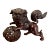 Antique Bronze Chinese Foo Dog With Ball For Sale