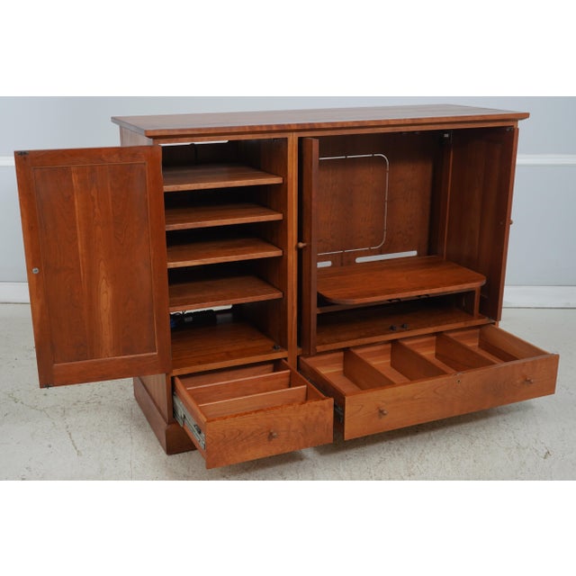 Stickley Stickley Arts & Crafts Cherry Tv Cabinet For Sale - Image 4 of 18