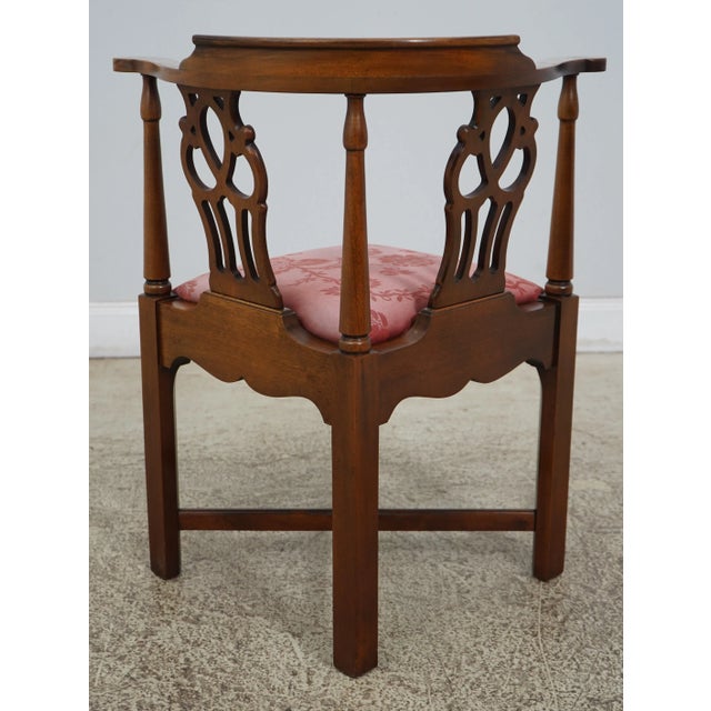 Chippendale Mahogany Corner Chair For Sale - Image 4 of 12