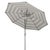 Spritely Home Iris Fashion Line 9Ft Round Umbrella, Grey & White/Chrome Pole For Sale - Image 4 of 6