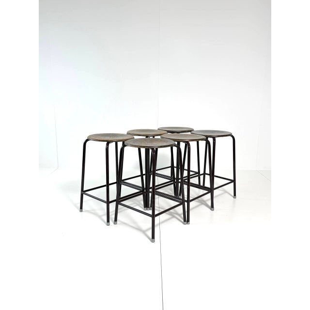 Vintage Industrial Bar Stool by Schmitz For Sale - Image 6 of 16