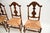Brown Antique French Provincial Walnut Dining Chairs, 1860, Set of 4 For Sale - Image 8 of 10