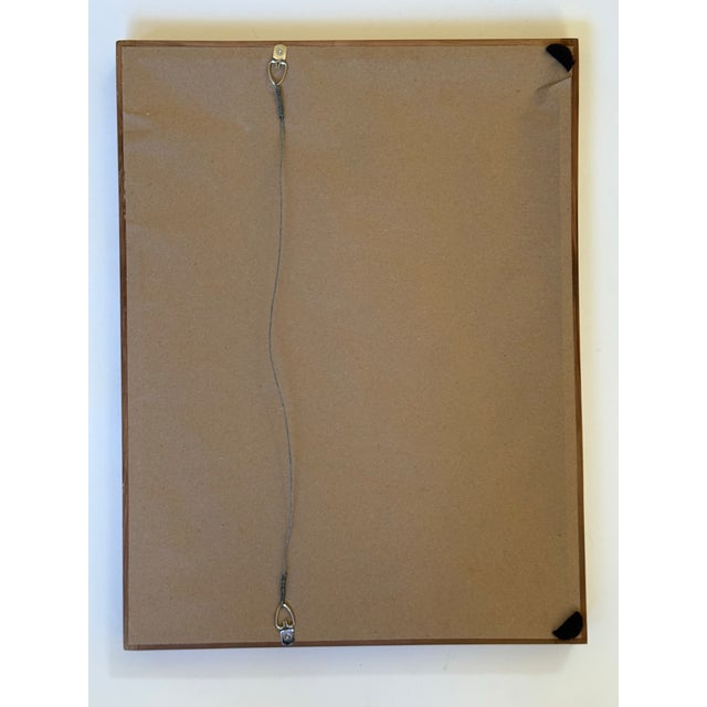 Wood Mid 20th Century Lisel Salzer (1906–2005) Original Unsigned Sketch – Central Park, Nyc – Custom Framed For Sale - Image 7 of 7