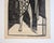 Cubism Vintage Mid-Century Cubist Harlequin Musician Charcoal Drawing, Unsigned For Sale - Image 3 of 4