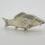 Vintage Italian Heavy Carp Fish Miniature Figurine in Silver 800, Arezzo, 1970s For Sale - Image 3 of 12