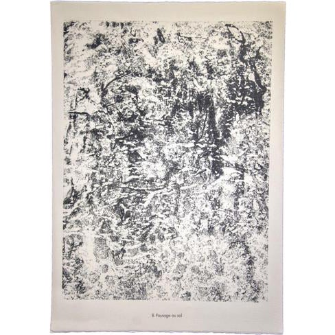 Jean Dubuffet, Paysage au Sol, Lithograph, 1959 For Sale